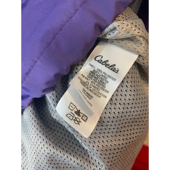 Cabelas Size medium Purple Pull Over  Windbreaker Sport Jacket - Picture 4 of 6